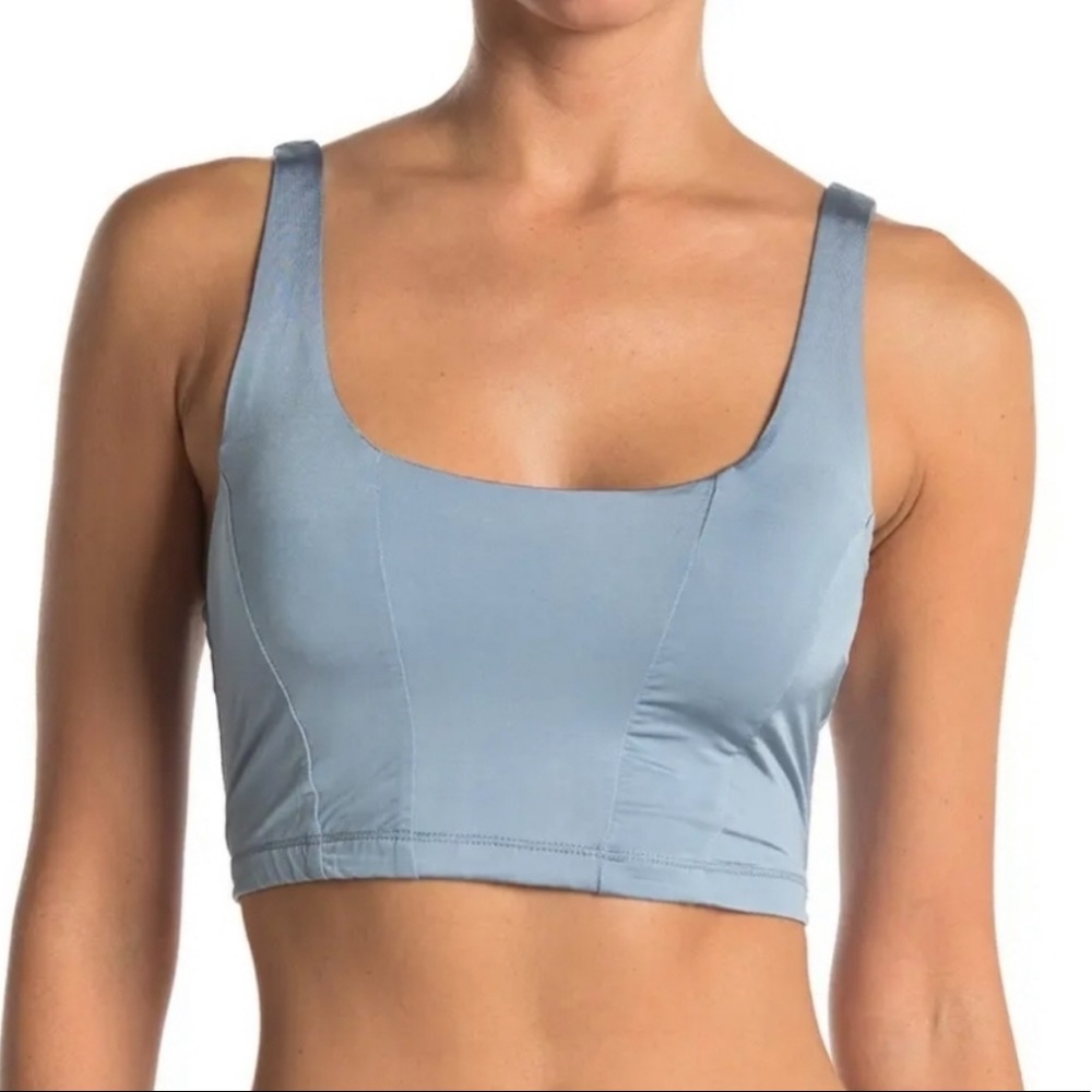 NWT $30 Free People Be Cool Brami Bralette Ceramic Seafoam Blue Size Large